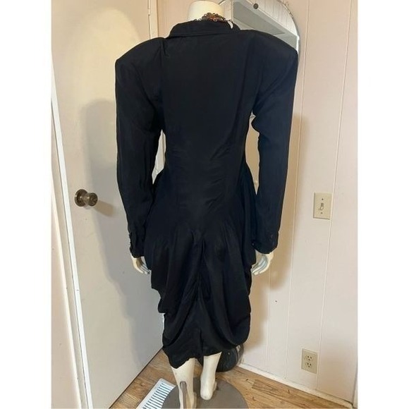 GOTHIC True Vintage Black Dress Argentina Must See!! 8? - Picture 3 of 10